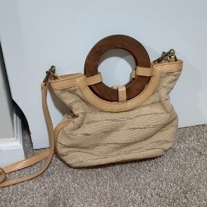 Lucky Brand Knit Bucket Crossbody Bag